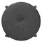 Baxton Studio Iliana Japandi Dark Grey Fabric and Walnut Brown Finished Wood Ottoman Footstool 233-13166-ZORO - alternate 3